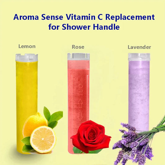 Artfan Aroma Filter Vitamin C Shower Head Lemon Lavender Rose High Pressure Scent