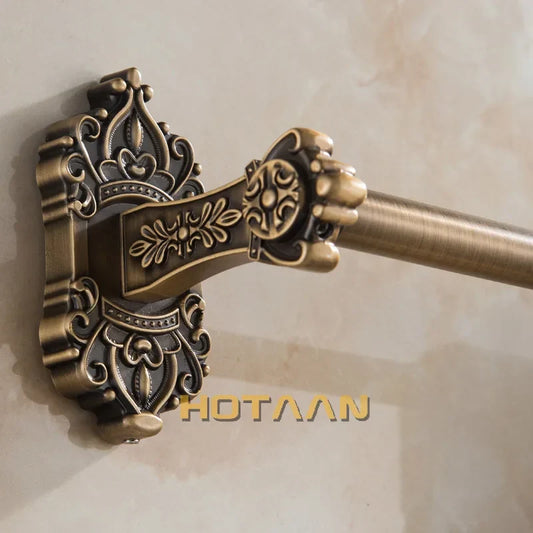 Artfan Antique Brass Towel Bar - Wall Mounted Bathroom Accessories