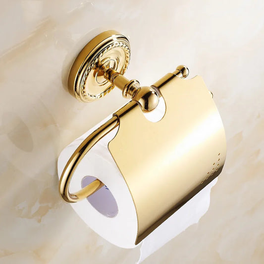Artfan Antique Brass Toilet Paper Holder Wall Mount Bathroom Accessories
