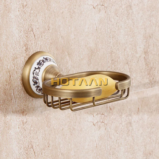 Artfan Antique Brass Soap Holder: Pure Copper Bathroom Soap Basket