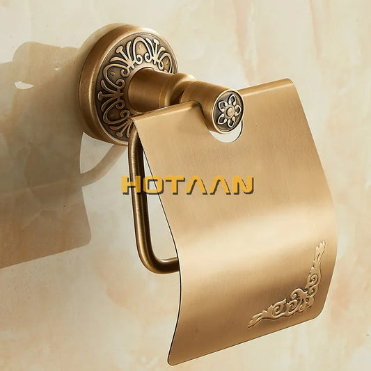 Artfan Antique Brass Toilet Paper Holder Classic Bathroom Accessories
