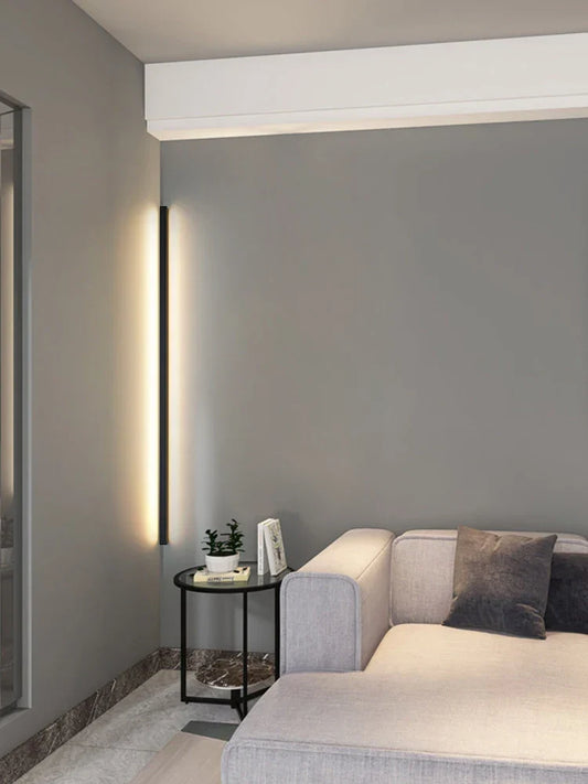 Artfan lighting Black LED Wall Lamp for Bedroom Living Room Aisle Sofa Background