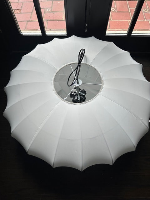 Nordic Cream Fabric Pendant Light for Home and Office - Artfan Wabi Sabi Chandelier
