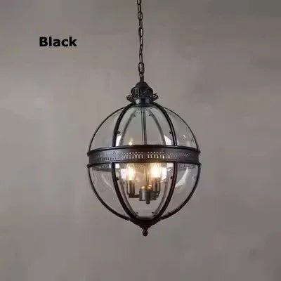 Artfan lighting Black Bronze Globe Pendant Light for Elegant Villa and Dining Room Lighting