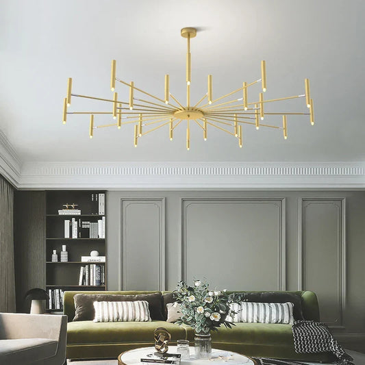 Artfan lighting Black Sputnik Chandelier: Nordic Design, Adjustable Lighting for Home Décor