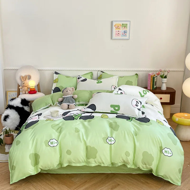 Artfan Animal Pattern Bedding Set - King/Queen Size Quilt Set for Comfortable Home.