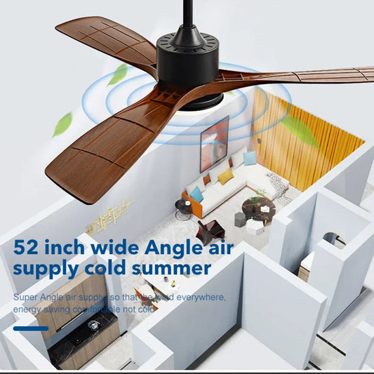 Artfan 3 Blade DC Ceiling Fan with LED Light & Remote Control