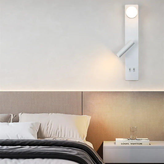Artfan lighting Black Rotatable Wall Lamp with Switch | High-End Modern Minimalist Bedroom & Living Room Lighting