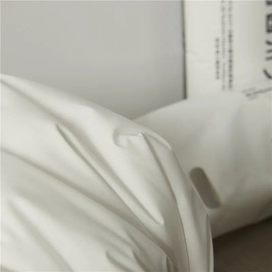 Artfan 100% Cotton Rectangle Neck Pillow - Hotel & Home Solid Color
