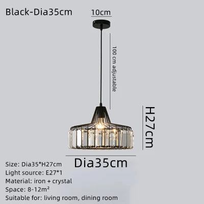 Artfan lighting Black LED Pendant Chandelier for Kitchen Dining Room, Modern Nordic Design