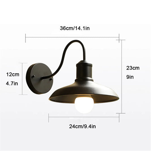 Artfan lighting Black Rustic Gooseneck Outdoor Barn Light Fixture for Patio/Garage/Bathroom