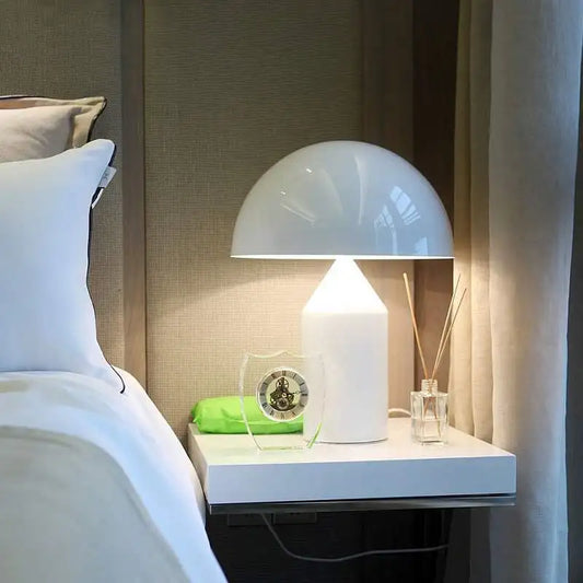 Artfan Atollo Metal LED Table Lamp | Mushroom Design for Desk, Bedroom, Living Room