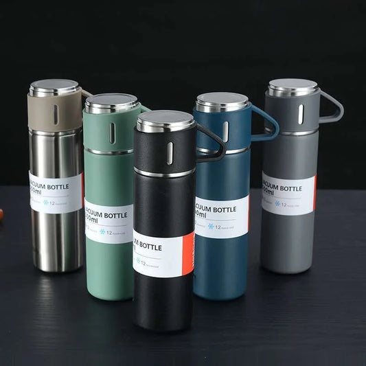Artfan 500ML Stainless Steel Vacuum Insulated Water Bottle - Ideal for Hot and Cold Drinks