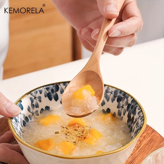 Artfan 2-Piece Wooden Fork and Spoon Set | Korean-Inspired Tableware for Desserts and Rice