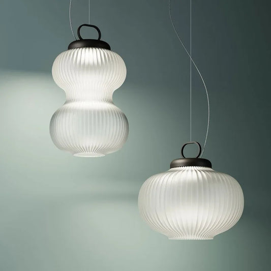 Artfan lighting Black & White Glass Chandelier | Minimalist Nordic Bedroom Decor Floor Lamp