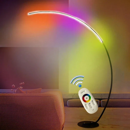 Artfan lighting Black LED Dimming Floor Lamp for Bedroom and Living Room