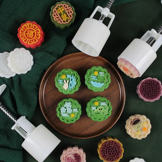 Artfan 3D Cherry Blossom Mooncake Mold for Mid-autumn Festival Baking