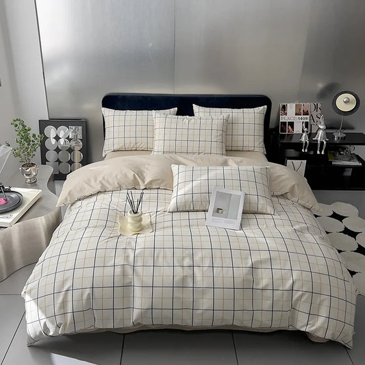 Artfan 100% Cotton Geometric Printed Bed Set - Single Queen Size Bedding