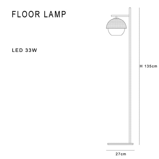 Artfan lighting Black LED Floor Lamp - Modern Stylish Nordic Design for Home and Living Room