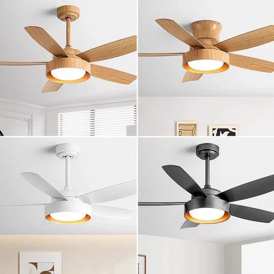Artfan 5-Blade Ceiling Fan with Remote Control & LED Light - Silent Motor