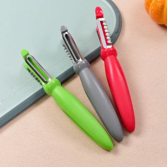 Artfan 3-in-1 Stainless Steel Vegetable Peeler Zester with Plastic Handle