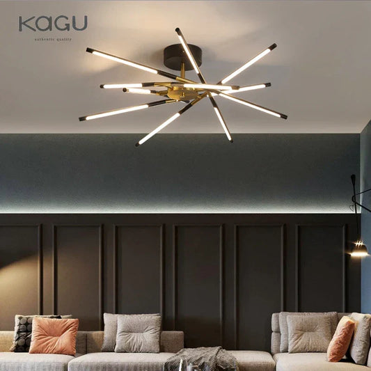 Artfan lighting Black LED Ceiling Chandelier for Nordic Modern Home Decor