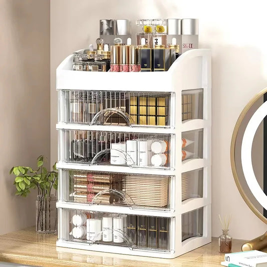 Artfan 4 Tier Makeup Drawer Organizer for Jewelry & Cosmetic Storage