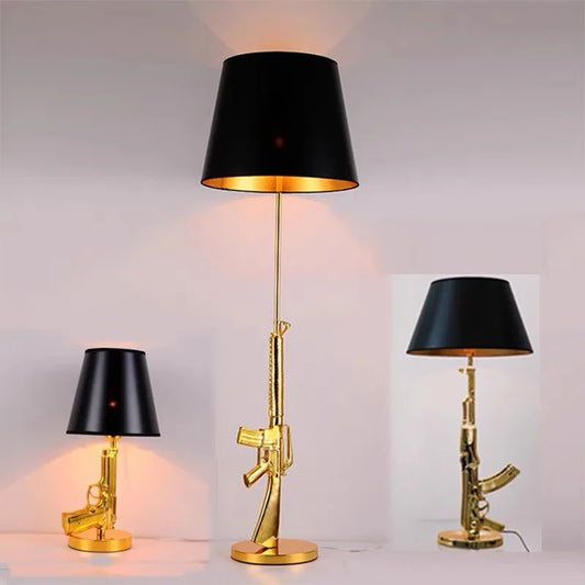 Artfan AK47 Gun Design Table Lamp - Modern Decor for Living Room and Bedside
