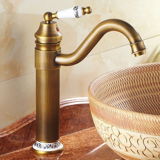 Artfan Antique Bronze Finish Bathroom Sink Faucet - Basin Tap YT-5050