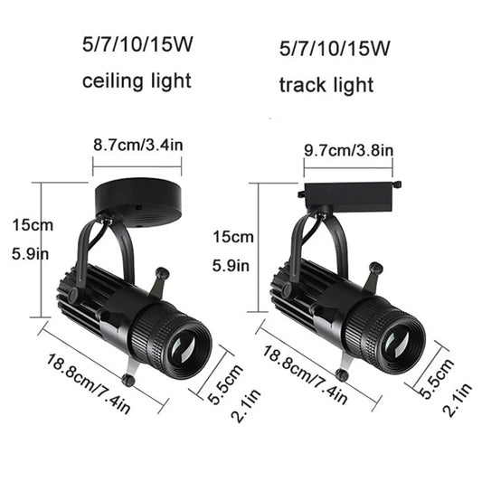 Artfan Adjustable Aperture LED Spotlight 5/7/10/15W - Ideal for Bar, Shop & Commercial Use