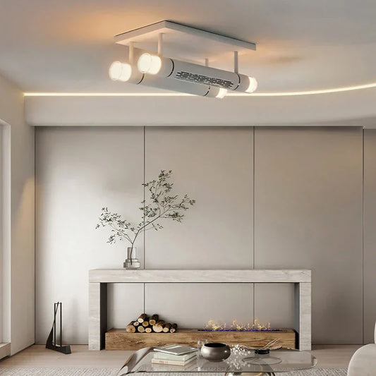 Artfan lighting Bladeless Ceiling Fan with Remote Control LED Light Fixture for Home Décor
