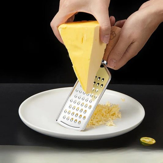 Artfan 3-in-1 Multifunctional Grater & Slicer for Kitchen - Wooden Handle