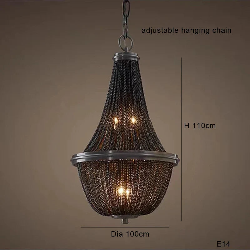 Artfan lighting Black Tassel Ceiling Chandelier: Designer Dimmable Home Decor for Living Room