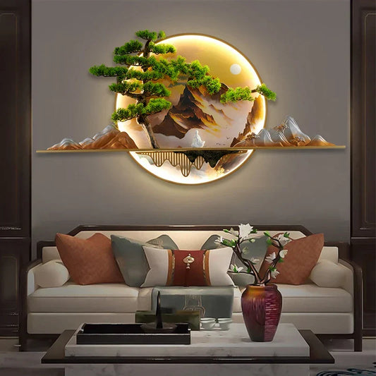 Artfan 3D Landscape LED Picture Lamp for Home Decor - Modern Chinese Style