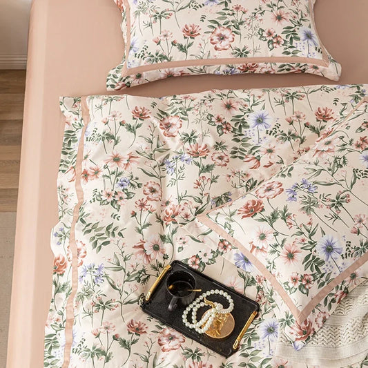 Artfan 100s Egyptian Cotton Bedding Set: Queen King RU Print Sheet Pillowcase Quilt Cover