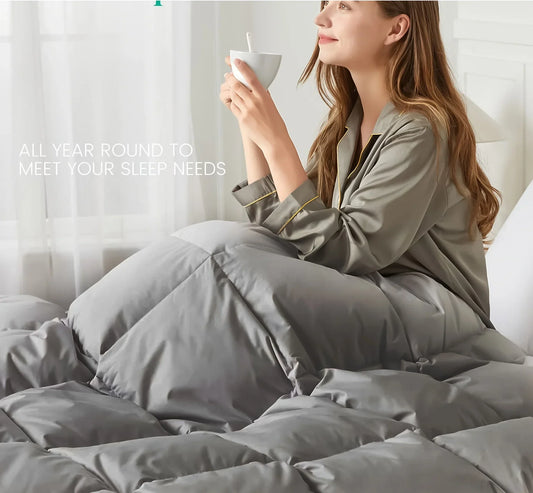 Artfan All Season Lightweight Goose Down Comforter Duvet Insert - Twin/Queen/King Size