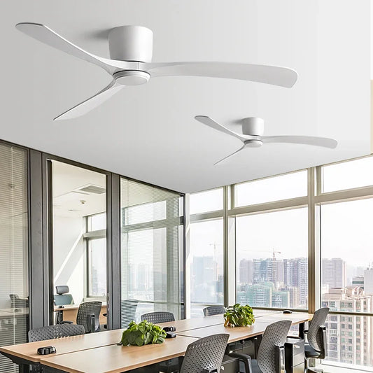 Artfan lighting Black Modern Low Profile DC Ceiling Fan with Remote Control, Strong Airflow