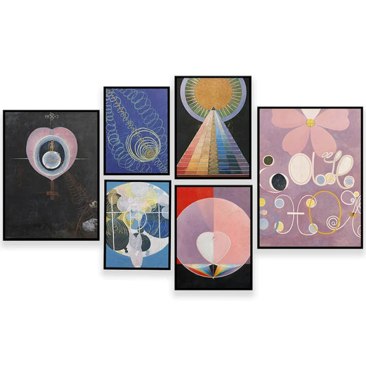 Artfan Abstract Art Canvas Wall Print Modular Exhibition for Home Decor