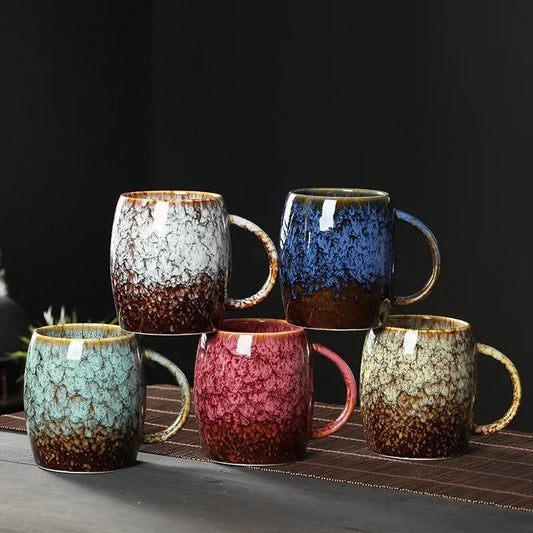 Artfan 480ml Ceramic Mug - Kiln Change Coffee Cup - Porcelain Tea Mugs - Wholesale Drinkware
