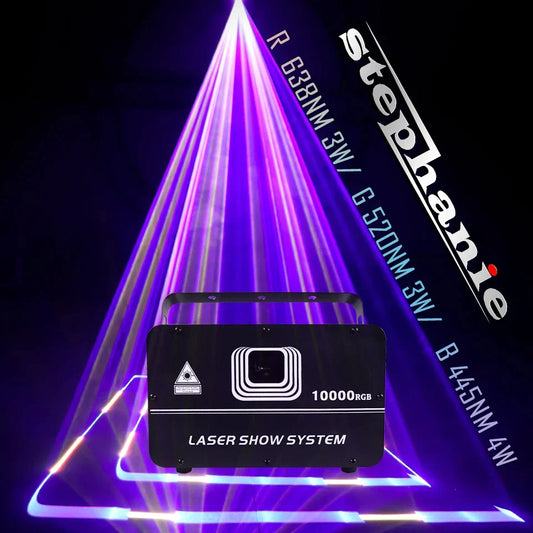 Artfan 10W RGB Laser Light Projector for DJ Disco Stage Wedding Animation.