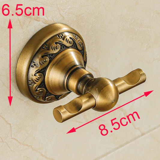 Artfan Antique Brass Robe Hook: Durable Aluminium Bathroom Accessory