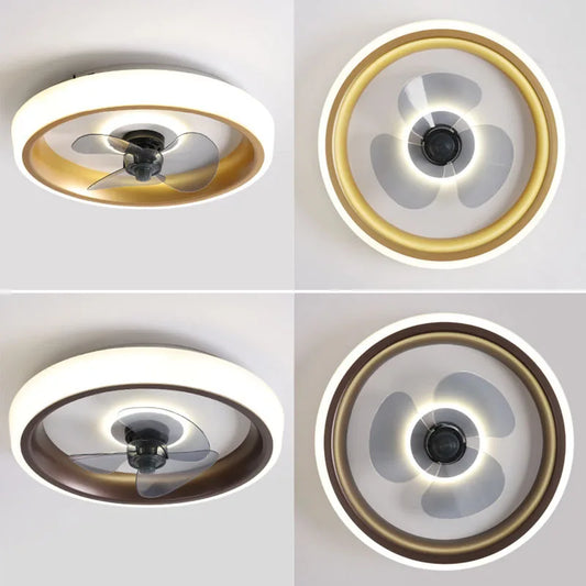 Artfan 50CM Ceiling Fan Light with Invisible Blades, Silent Operation for Bedroom, Living Room