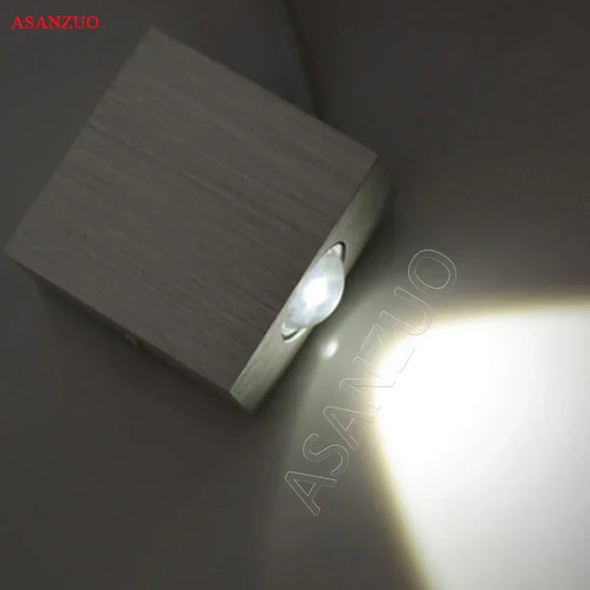 Artfan 3W LED Square Wall Lamp Spot Light Modern Home Decoration