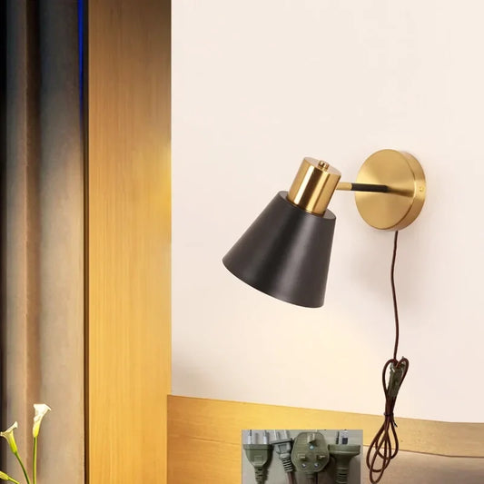 Artfan lighting Black Iron LED Wall Sconce Modern Vanity Light Bar Bedroom Stair Hallway