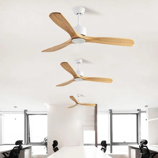 Artfan 42" Wooden Ceiling Fan Remote Control Decorative Home Fan DC 110-240V