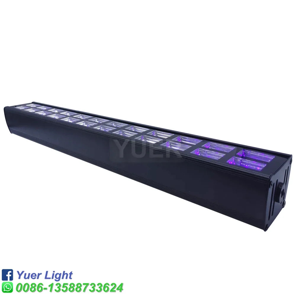 Artfan 24X3W LED UV Bar Stage Light for Club Disco Party, DMX512 Control