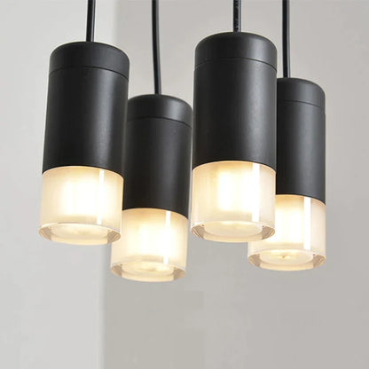 Artfan lighting Black LED Linear Chandelier for Dining Room, Lobby, and Home