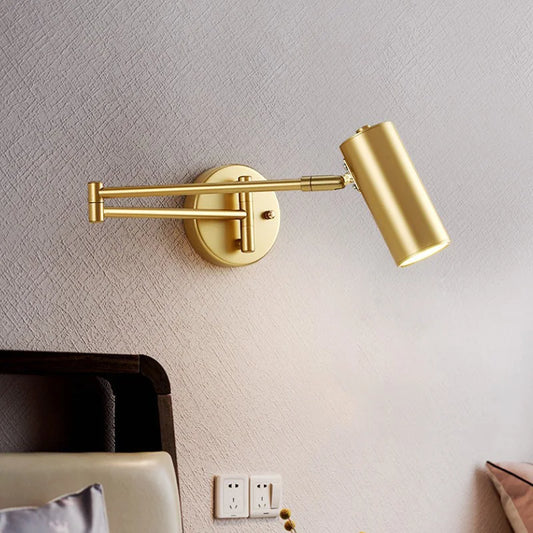 Artfan Adjustable Long Arm Wall Lamp for Bedside Reading & Office Decor