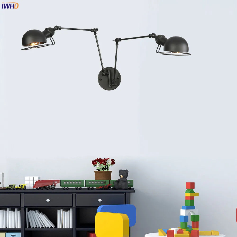 Artfan Antique Black Wall Lamp Vintage Industrial Sconce LED Applique Murale