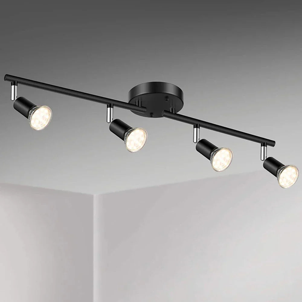 Artfan 6 Head LED Ceiling Light GU10 Adjustable Angle Spot Lamp for Living Room Bedroom
